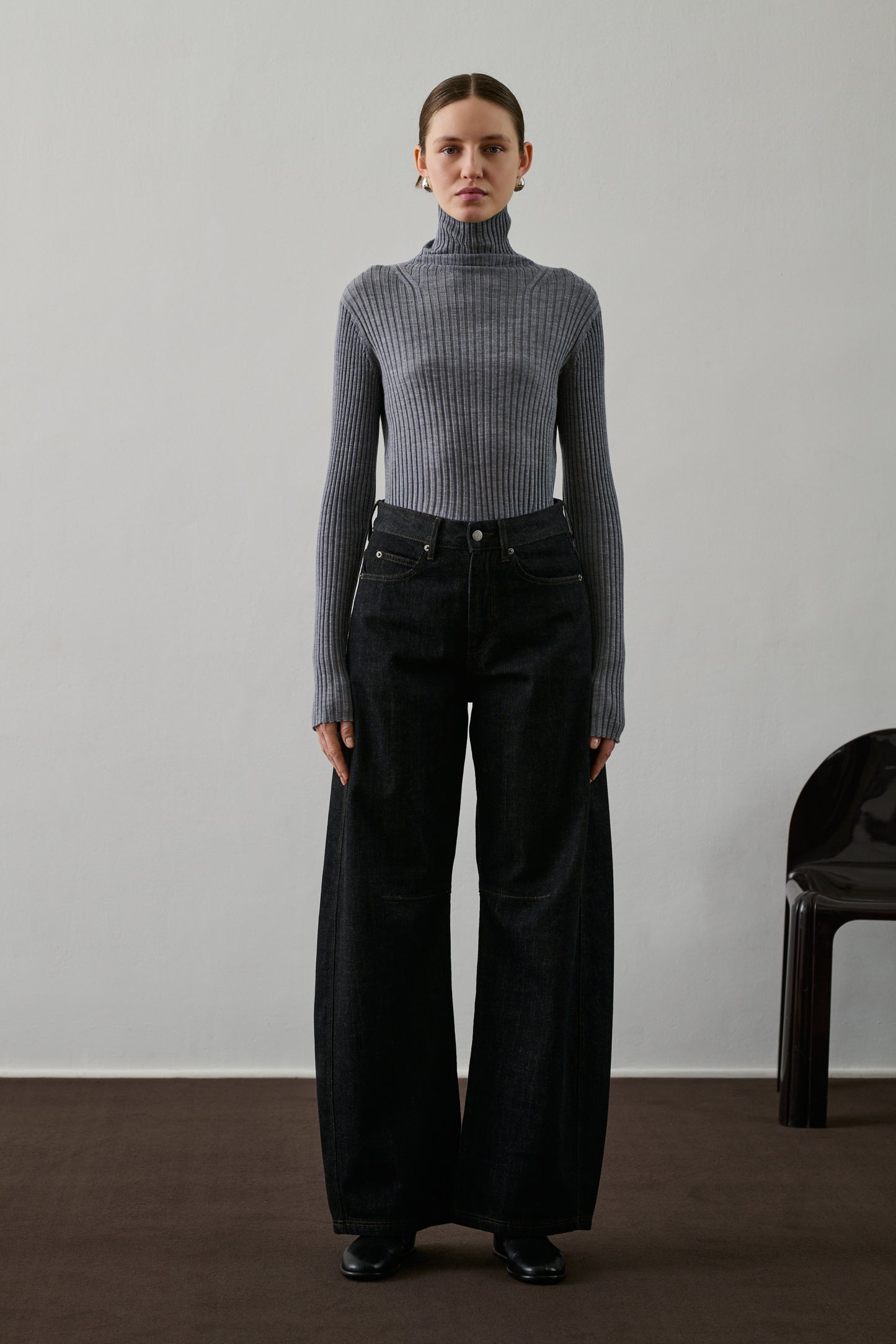 Polo Filao - Gris Chiné - Laine - Femme