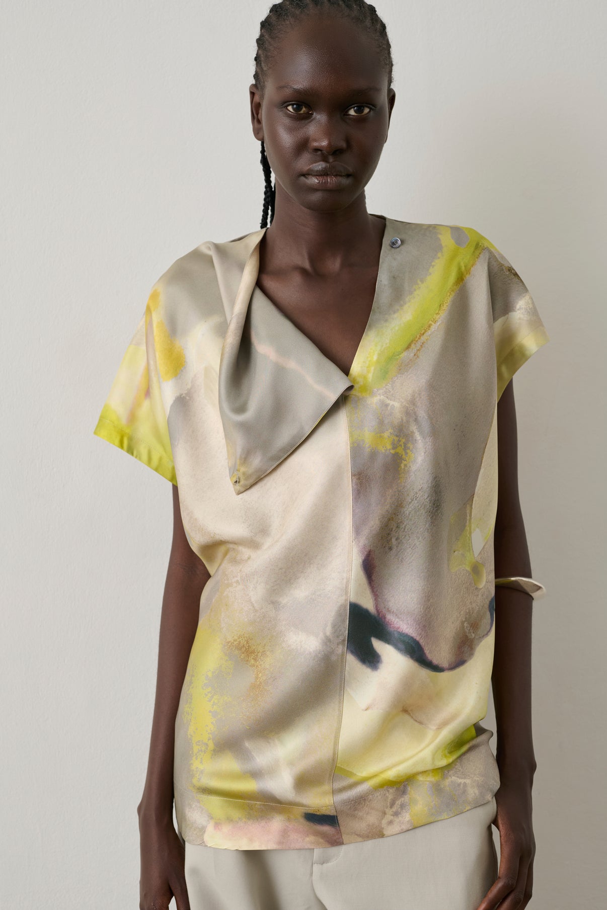 Blouse Heloise - Jaune - Soie - Femme vue 4