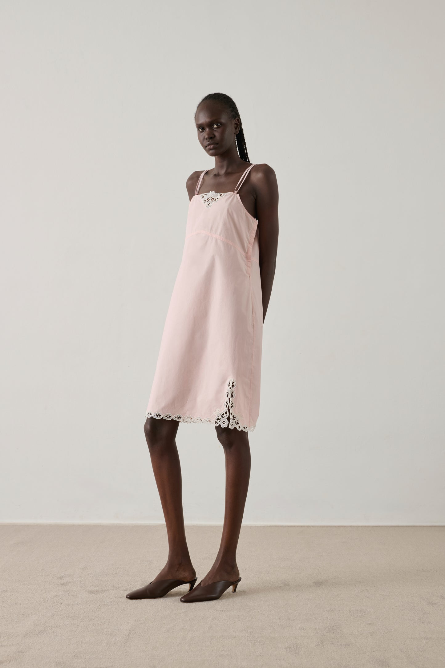 Robe Hillary - Rose Pâle - Coton - Femme