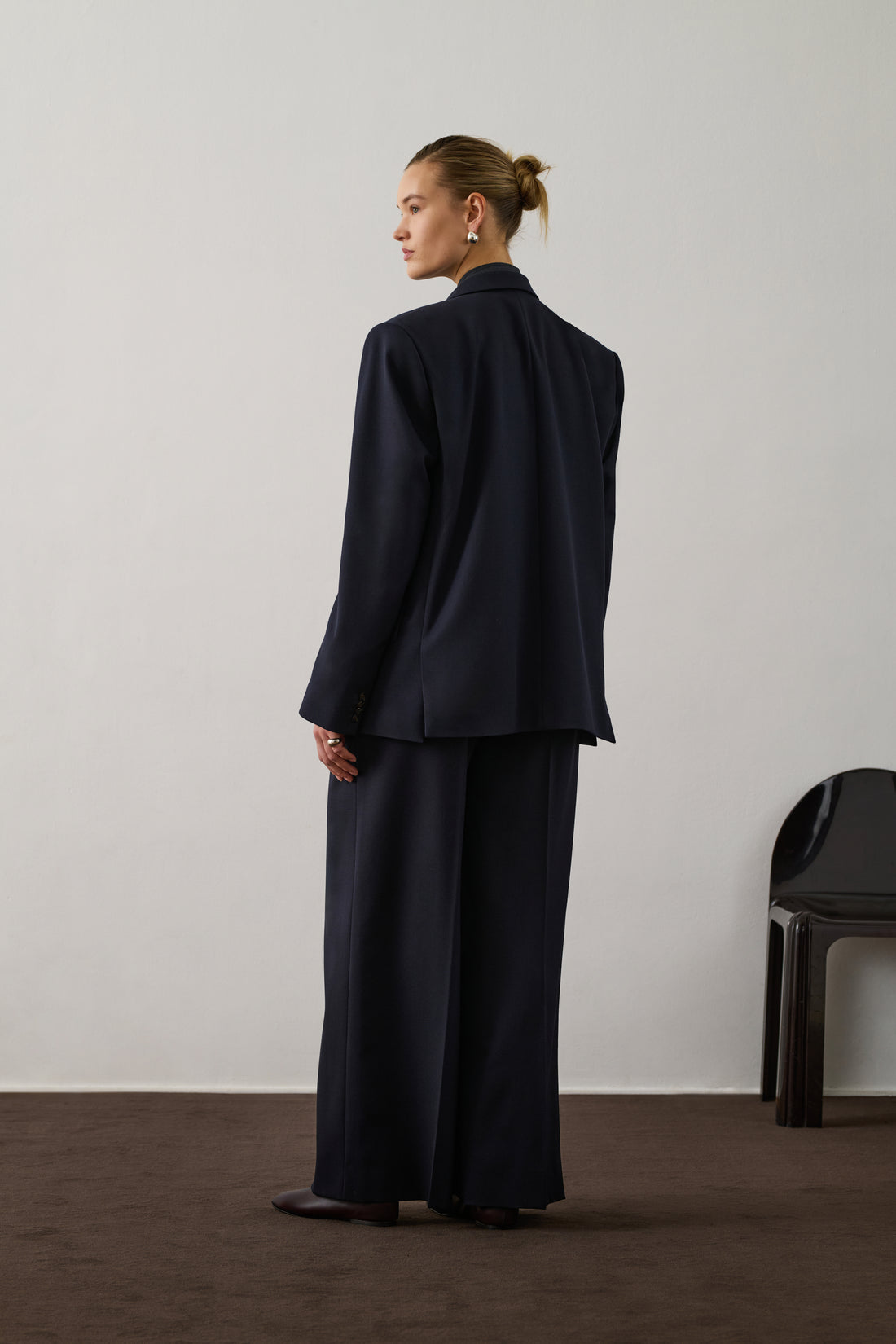 Pantalon Frejus - Bleu Nuit - Laine - Femme